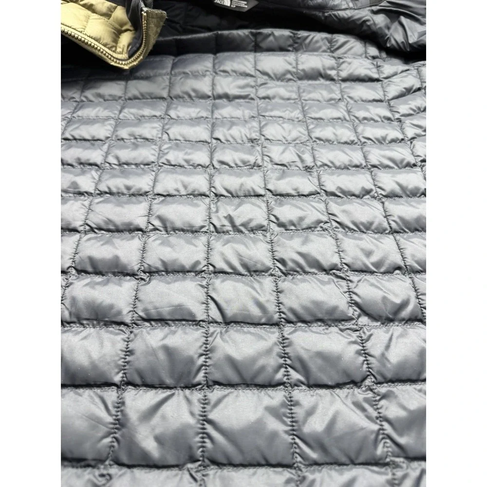 The‎ North Face Thermoball Quilted Puffer Jacket Men's Size S Olive/Black *SEE